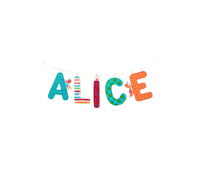 LETTERA "A" IN STOFFA DA APPENDERE - ALICE LA VOLPE