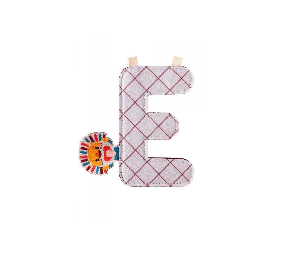 LETTERA "E" IN STOFFA DA APPENDERE - JACK LETTERA "E" IN STOFFA DA APPENDERE - JACK