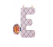 LETTERA "E" IN STOFFA DA APPENDERE - JACK