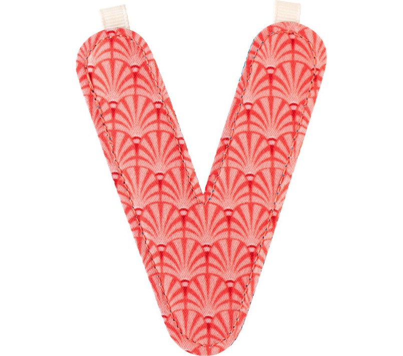 LETTERA "V" IN STOFFA DA APPENDERE