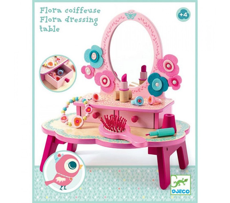 TAVOLO DA TOELETTA CON SPECCHIO - FLORA