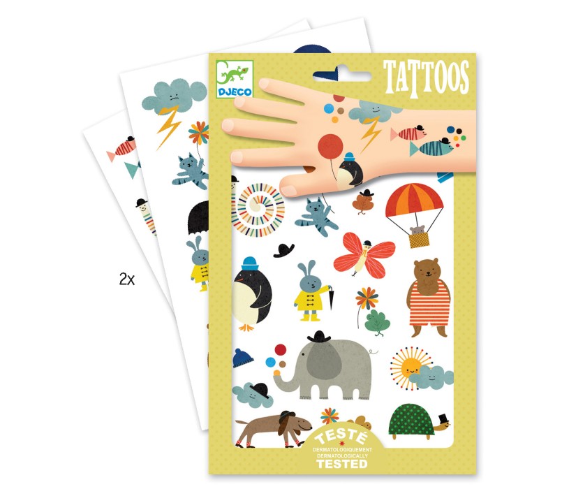 TATUAGGI PER BAMBINI - PICCOLI ANIMALI CARINI