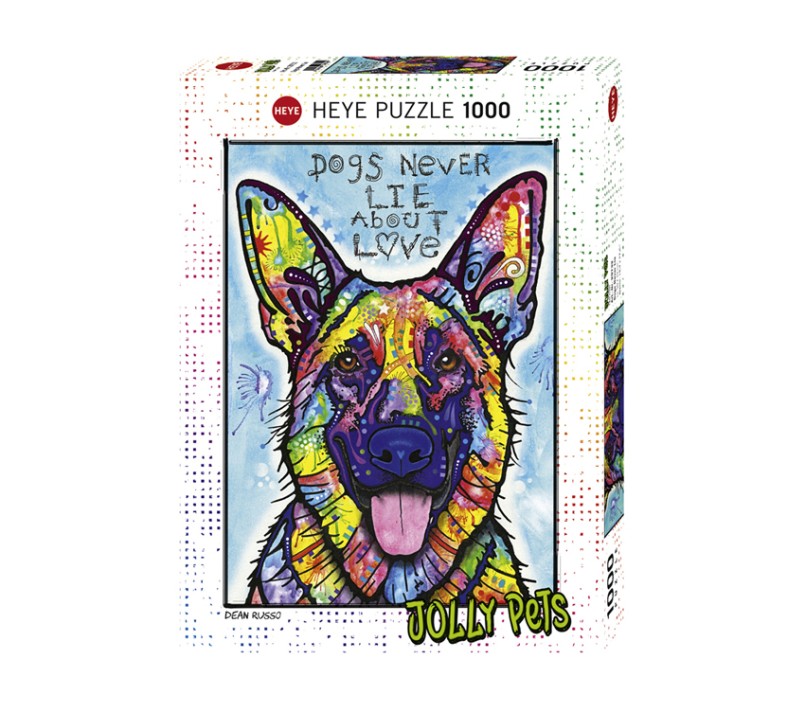 PUZZLE HEYE - JOLLY PETS DOGS NEVER LIE 1000 PZ