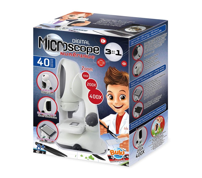 MICROSCOPIO VIDEO 3 IN 1 CON 40 ATTIVITA'