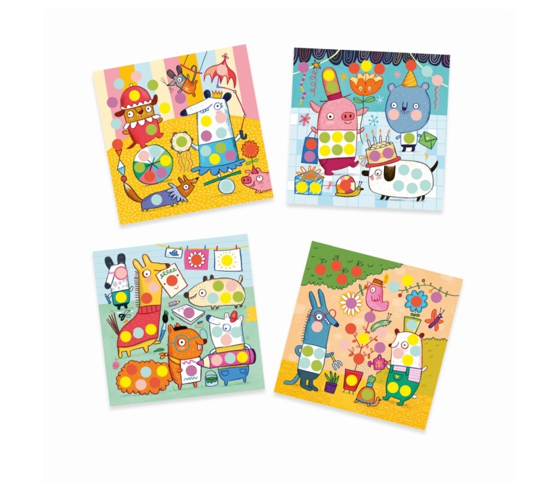 CREARE CON GLI STICKERS - CERCHI COLORATI