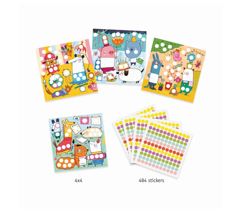 CREARE CON GLI STICKERS - CERCHI COLORATI