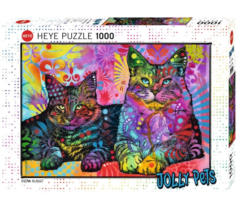 PUZZLE HEYE - JOLLY PETS - DEVOTED 2 CATS 1000 PZ