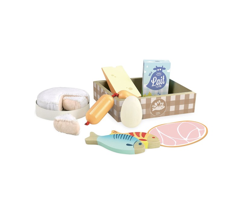 SET CIBI IN LEGNO E FELTRO