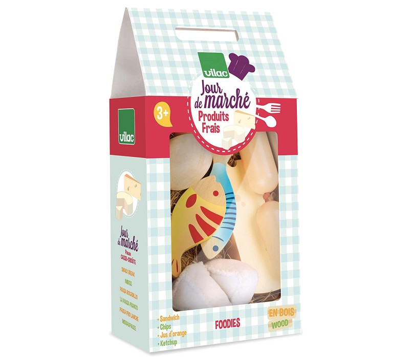 SET CIBI IN LEGNO E FELTRO