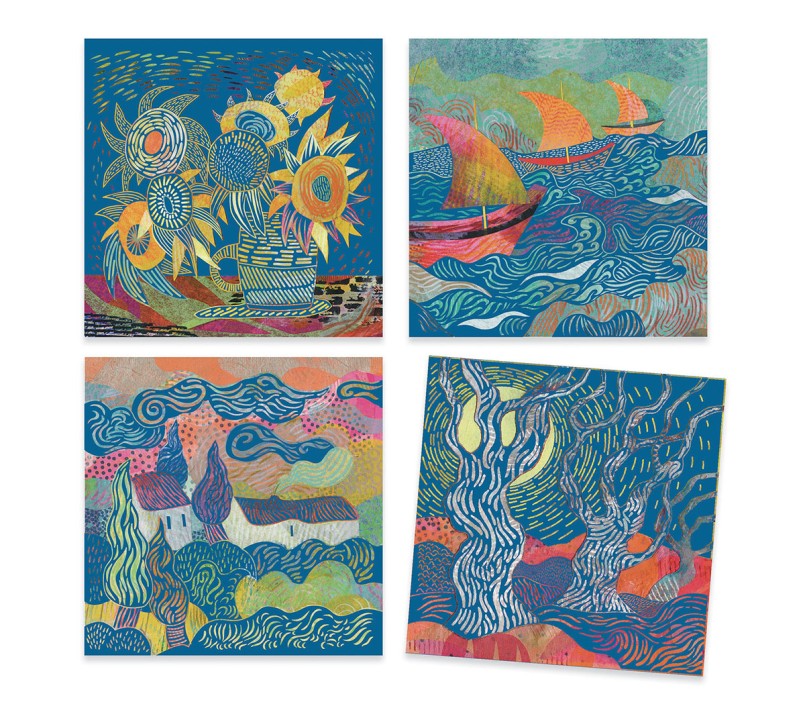 CARTE DA GRATTARE INSPIRED BY - VAN GOGH
