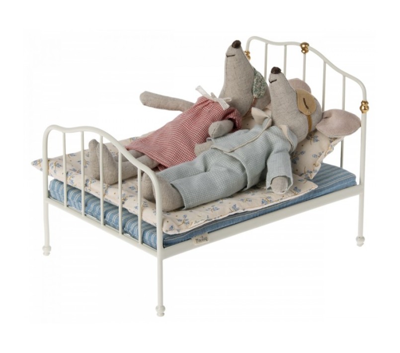 MICRO - LETTO IN METALLO BIANCO MATRIMONIALE