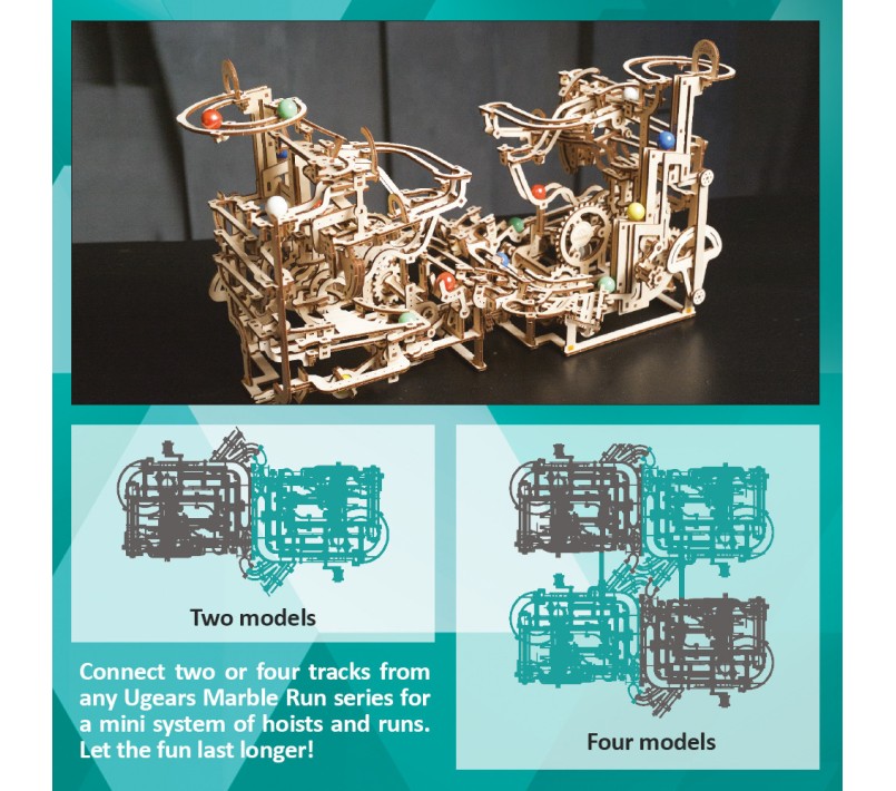 UGEARS - PISTA BIGLIE N4 - SCIVOLO A SPIRALE