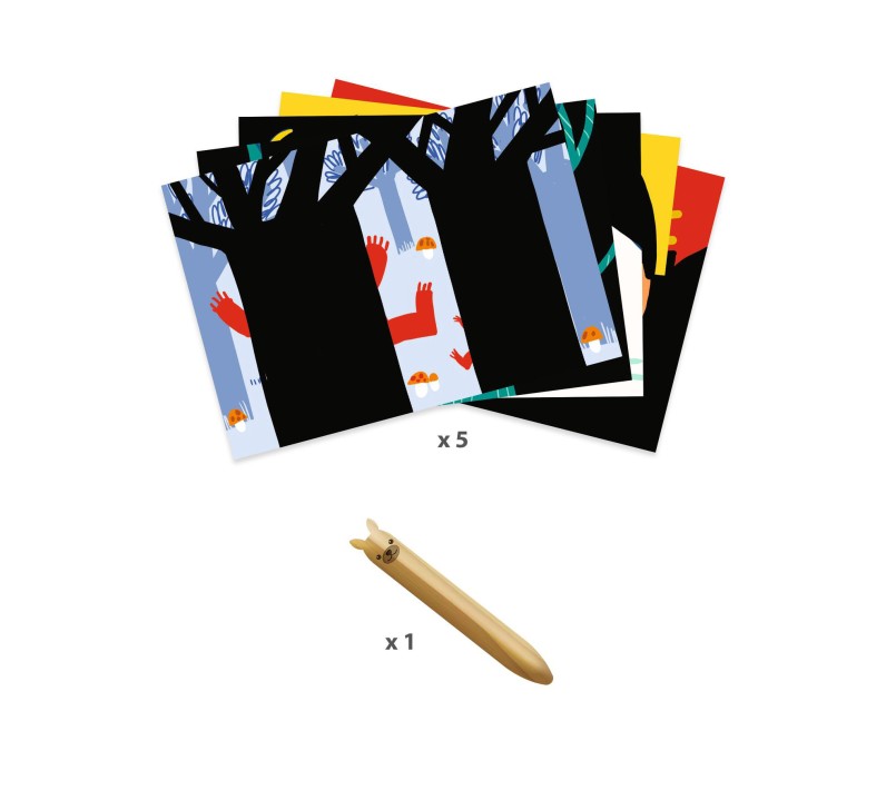 CARTE DA GRATTARE PER I PICCOLI - ANIMALI DA SCOPRIRE