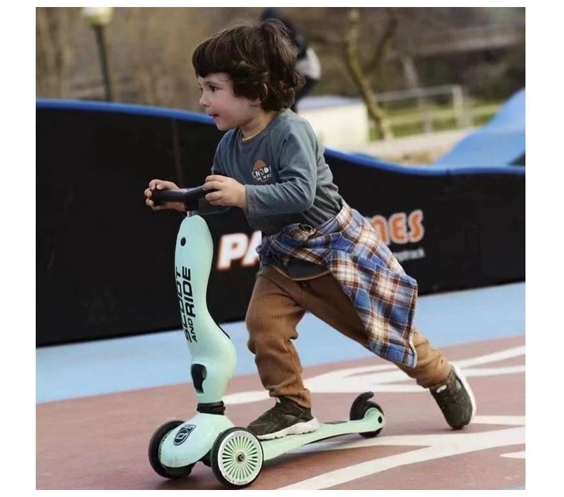 MONOPATTINO 2 IN 1 HIGHWAYKICK 1 SCOOT AND RIDE - KIWI