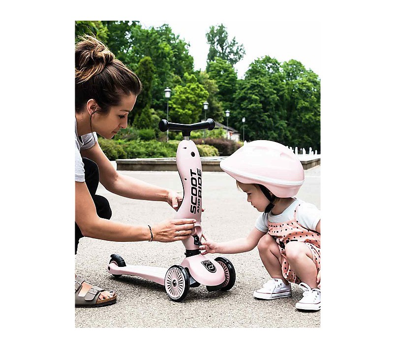 MONOPATTINO 2 IN 1 HIGHWAYKICK 1 SCOOT AND RIDE - ROSA