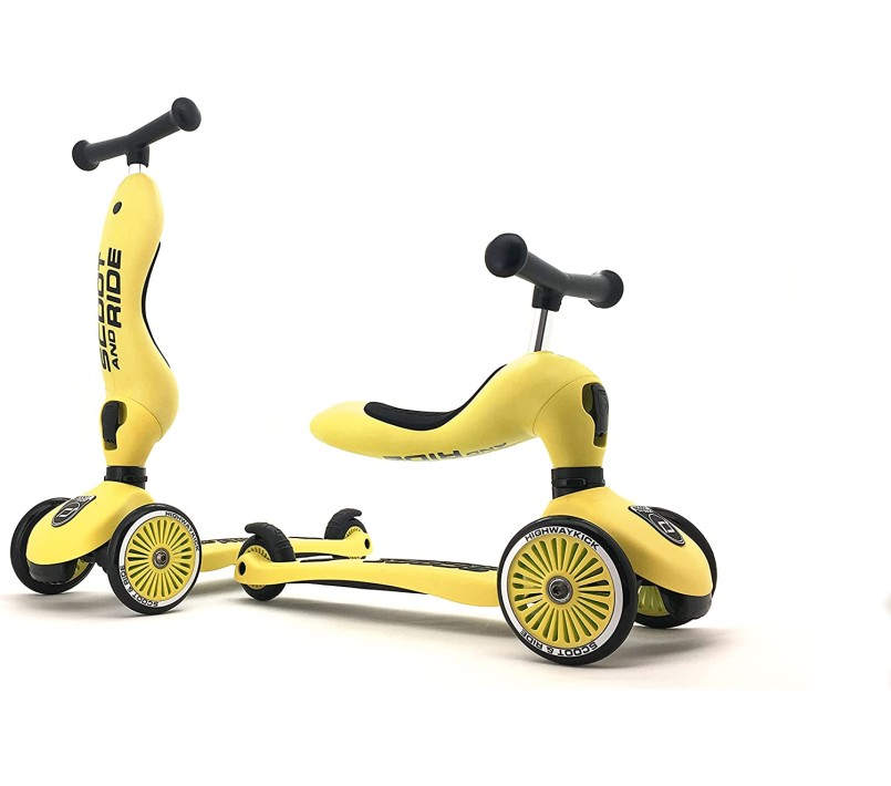 MONOPATTINO 2 IN 1 HIGHWAYKICK 1 SCOOT AND RIDE - LIMONE
