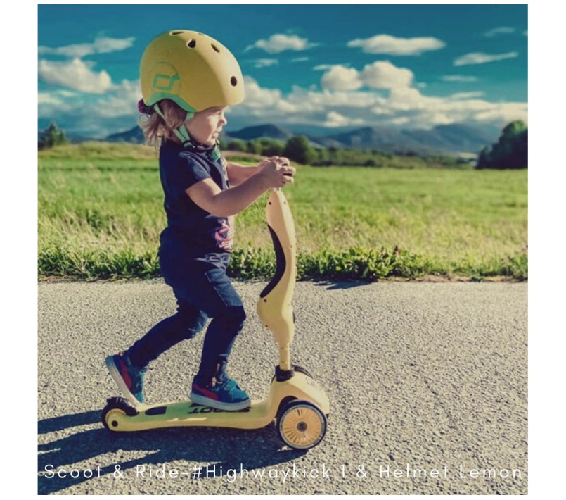 MONOPATTINO 2 IN 1 HIGHWAYKICK 1 SCOOT AND RIDE - LIMONE