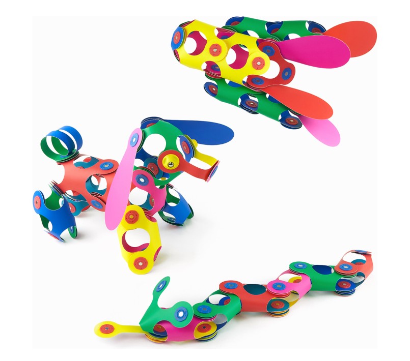 COSTRUZIONI MAGNETICHE CLIXO - RAINBOW PACK 42 PEZZI