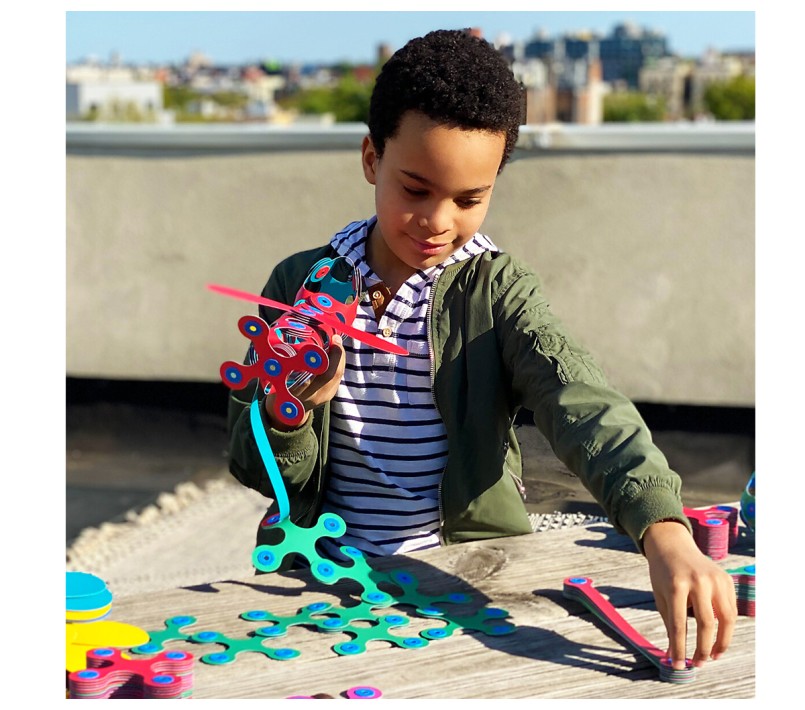 COSTRUZIONI MAGNETICHE CLIXO - RAINBOW PACK 42 PEZZI