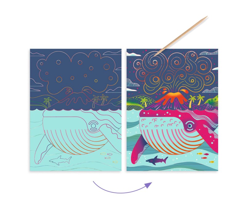 CARTE DA GRATTARE - SOTTO IL MARE