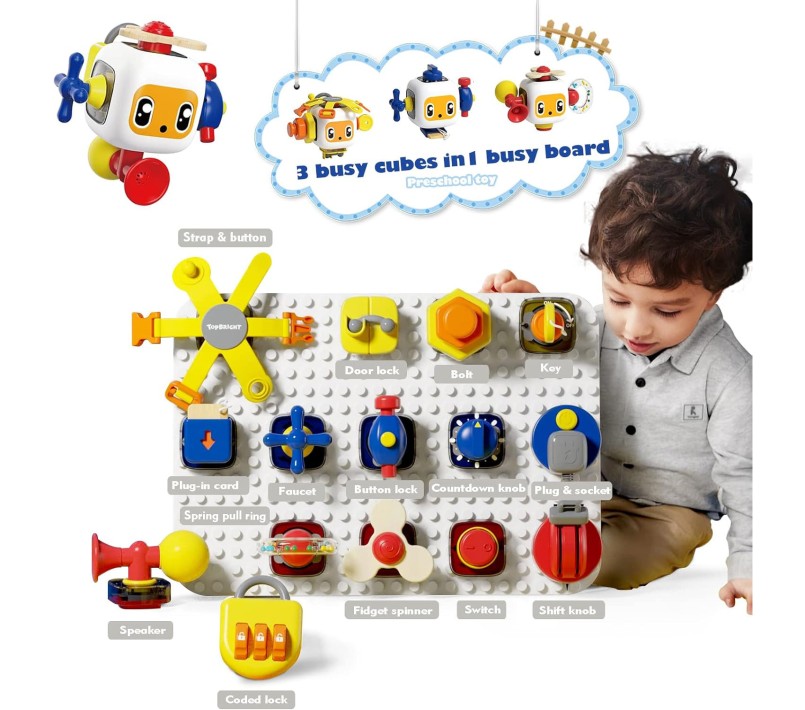 TAVOLETTA EDUCATIVA BUSY BOARD COMPONIBILE TOPBRIGHT