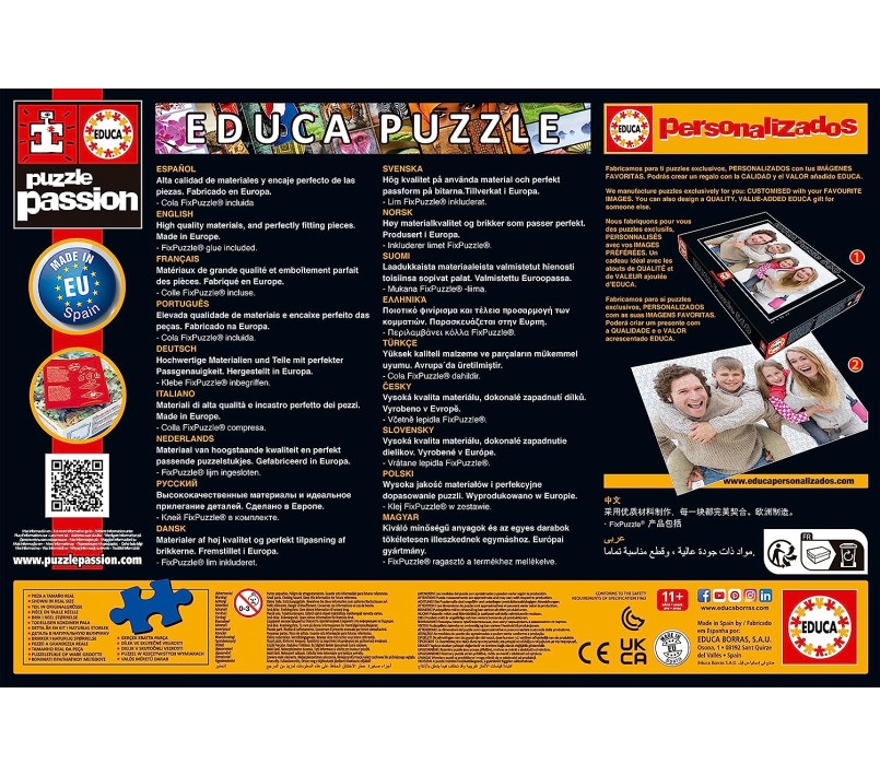 PUZZLE EDUCA - GATTINO E CAGNOLINO DREAMING COMPANIONS 500 PZ