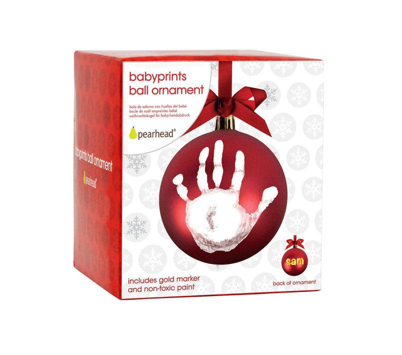PALLINA DI NATALE DA APPENDERE CON IMPRONTA E NOME - PEARHEAD