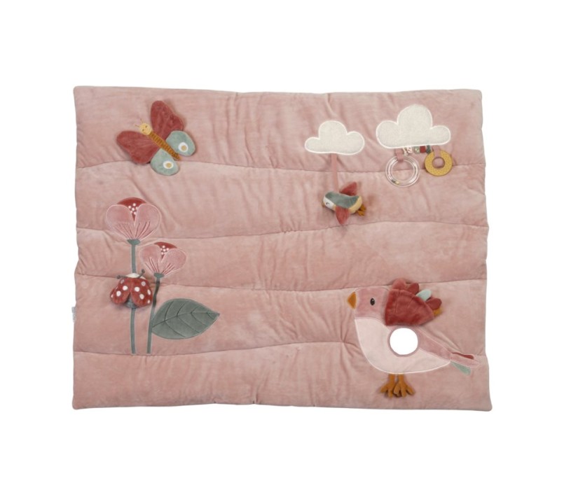 TAPPETO GIOCO - PLAYPEN MAT - FLOWERS AND BUTTERFLIES