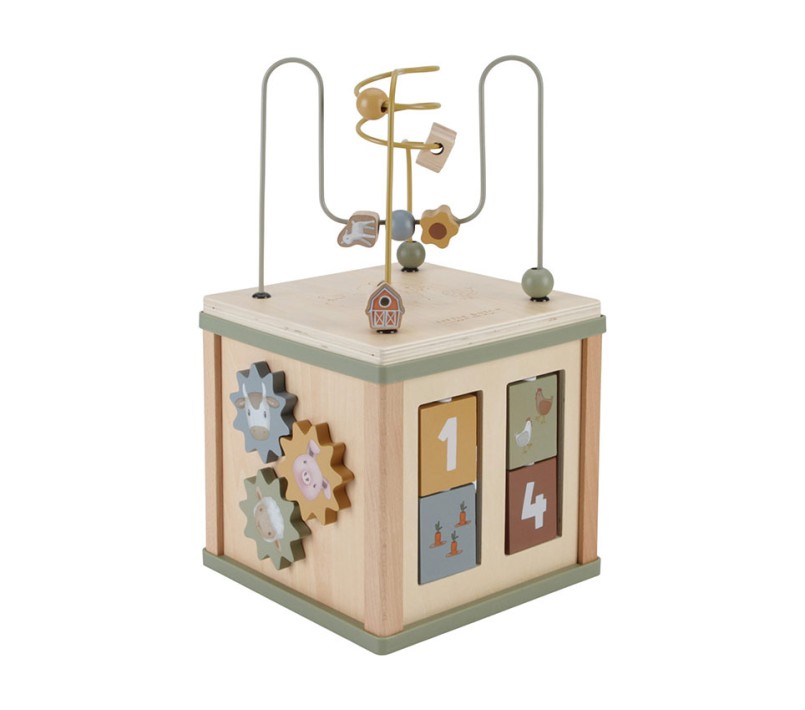 CUBO IN LEGNO MULTI ATTIVITA' LITTLE FARM
