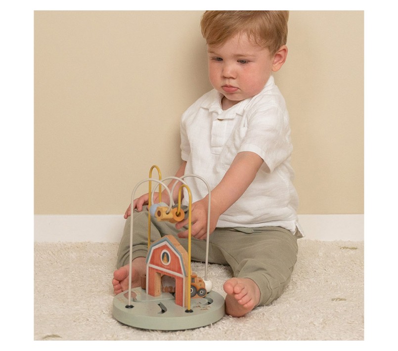 GIOCO PERCORSO PALLINE E LABIRINTO LITTLE FARM