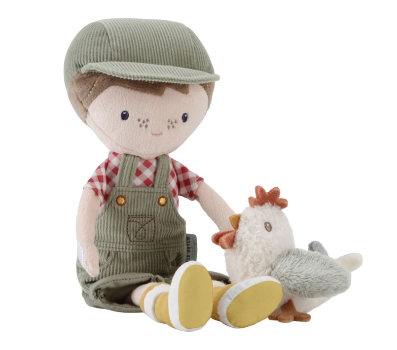 BAMBOLA MORBIDA - JIM CON GALLINA