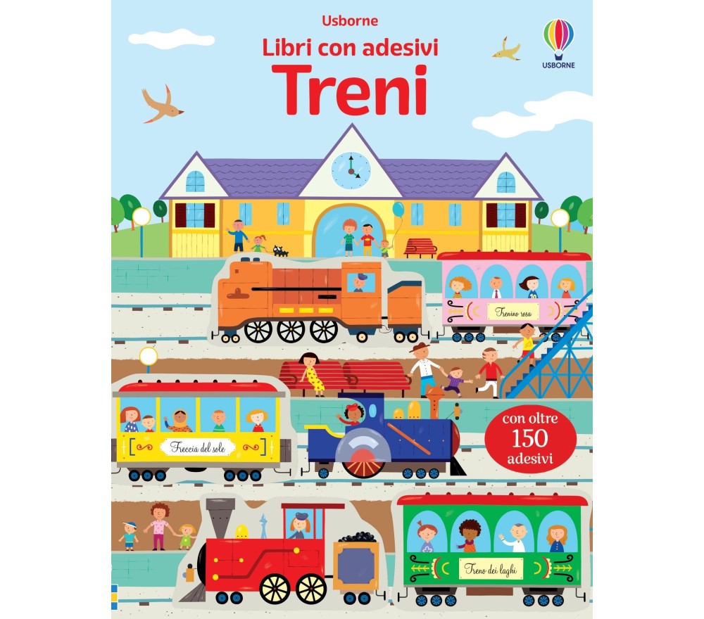 LIBRO CON ADESIVI - TRENI