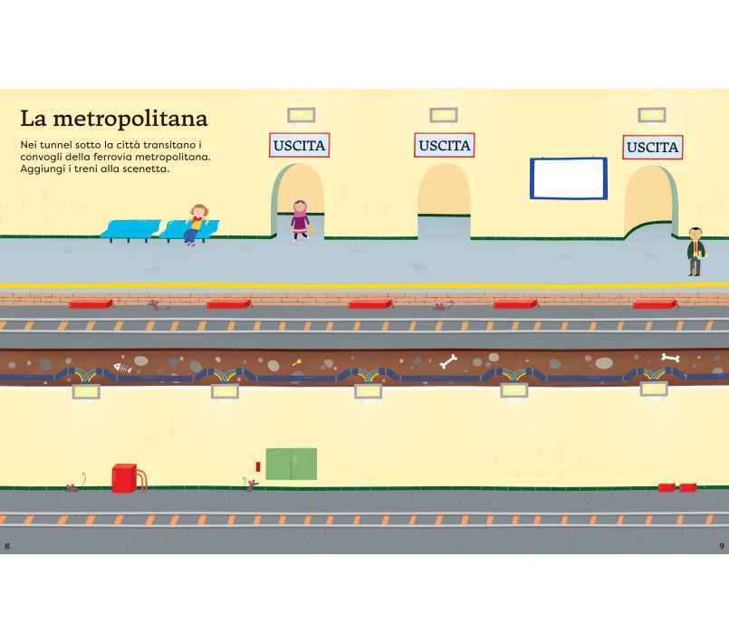 LIBRO CON ADESIVI - TRENI