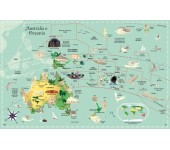 LIBRO CON ADESIVI - ATLANTE DEL MONDO