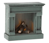 MICRO - CAMINETTO IN LEGNO AZZURRO