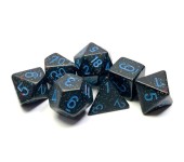 DADI POLIEDRICI SPECKLED - STELLE BLU