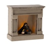 MICRO - CAMINETTO IN LEGNO BIANCO