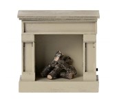 MICRO - CAMINETTO IN LEGNO BIANCO