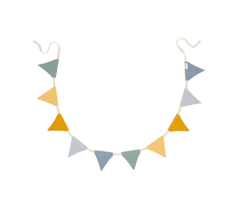 GHIRLANDA TRIANGOLINI - AZZURRO