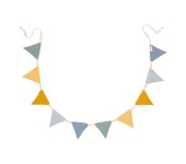 GHIRLANDA TRIANGOLINI - AZZURRO