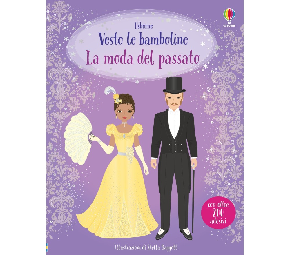 LIBRO CON ADESIVI - VESTO LE BAMBOLINE - LA MODA DEL PASSATO LIBRO CON ADESIVI - VESTO LE BAMBOLINE - LA MODA DEL PASSATO