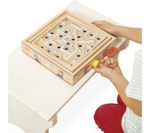 LABIRINTO IN LEGNO CON BIGLIA