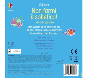 LIBRO TATTILE E SONORO - NON FARMI IL SOLLETICO DICE IL CAGNOLINO