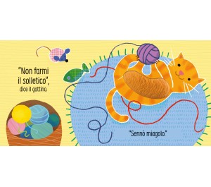 LIBRO TATTILE E SONORO - NON FARMI IL SOLLETICO DICE IL CAGNOLINO