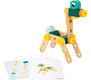 SET COSTRUZIONI LEGNO FSC BRICOLO - 100 PEZZI