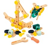 SET COSTRUZIONI LEGNO FSC BRICOLO - 100 PEZZI
