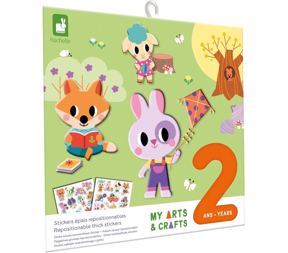 SET CREATIVO ADESIVI ATTACCA-STACCA - ANIMALI