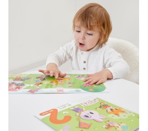 SET CREATIVO ADESIVI ATTACCA-STACCA - ANIMALI