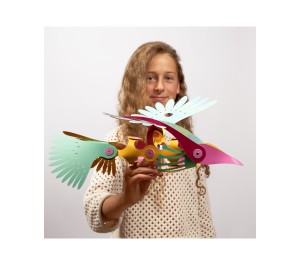 COSTRUZIONI MAGNETICHE CLIXO - TROPICAL BIRDS - 22 PEZZI