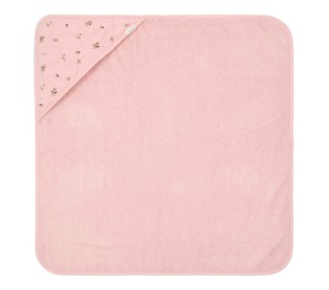 ACCAPPATOIO TRIANGOLARE COTONE ORGANICO - FAIRY GARDEN ROSA